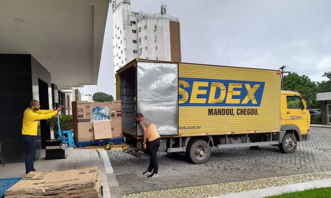 Correios entende que o estoque é suficiente para as doações ao RS. Foto: Correios