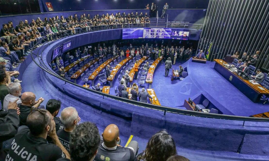 Reajuste para categorias da segurança fopi aprovado no Senado nesta quarta-feira (29). Foto: Lula Marques/Agência Brasil 