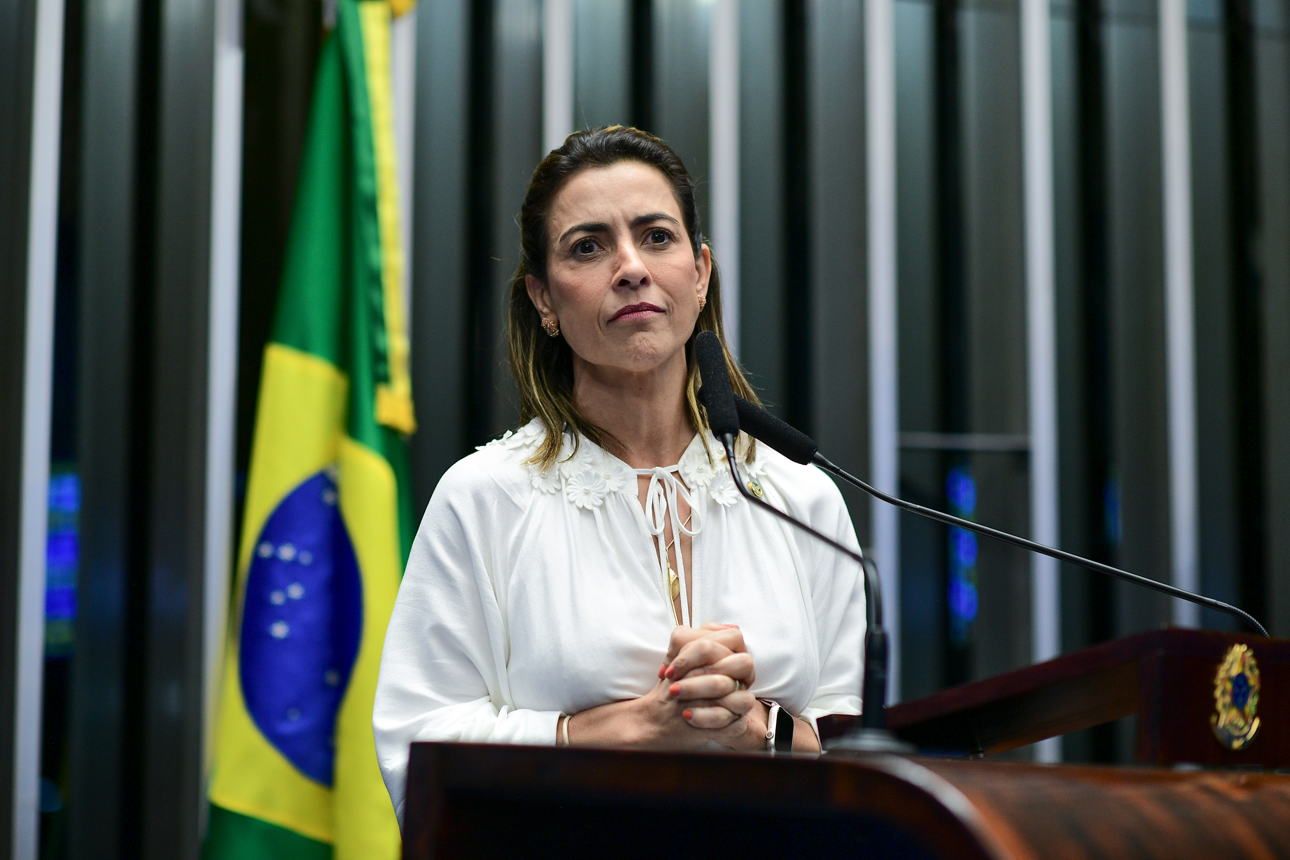 Senadora Soraya Thronicke cobrou encenação do estupro de uma filha de um parlamentar. Foto: Pedro França/Agência Senado