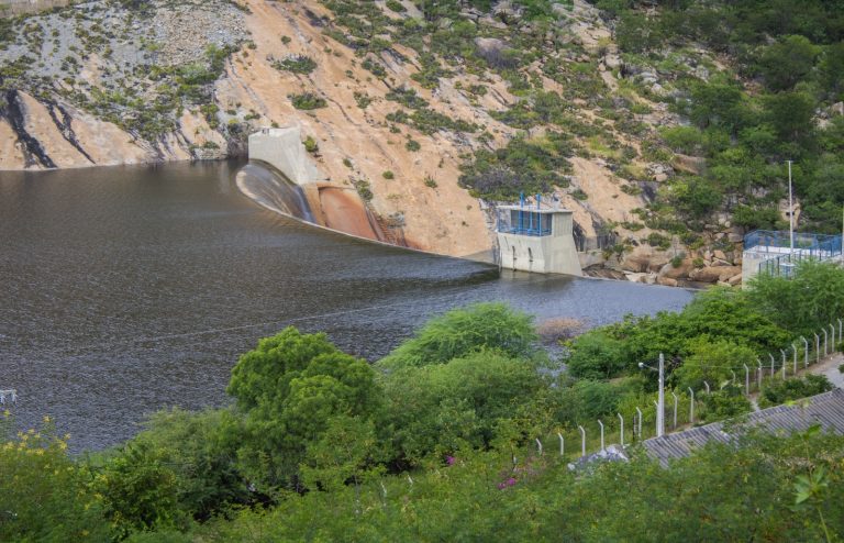 No período chuvoso de 2024, o Gargalheiras foi um dos reservatórios que chegaram aos 100%. Foto: Felipe Alecrim/AssecomRN