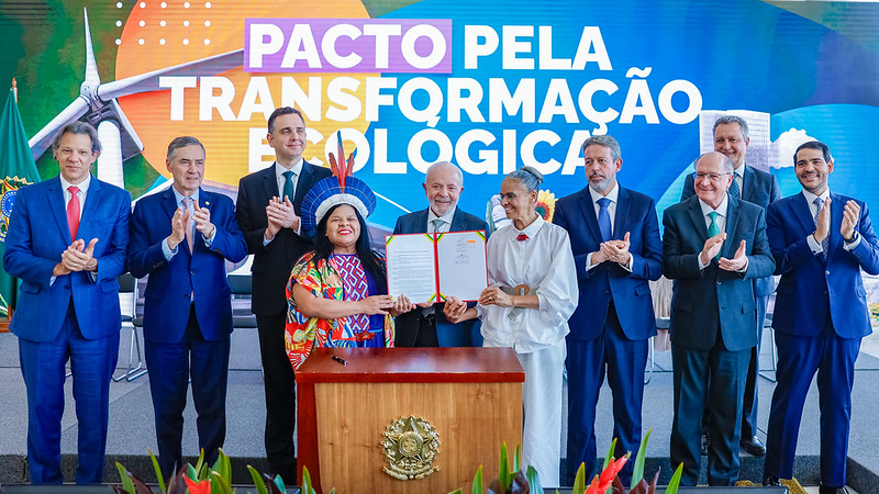 Pacto pela Transformação Ecológica é consenso entre Poderes. Foto: Ricardo Stuckert/PR