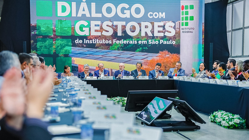 Até 2026, estão previstos investimentos de R$ 3,9 bilhões para expansão e consolidação da rede federal de educação profissional, científica e tecnológica. Foto: Ricardo Stuckert/PR