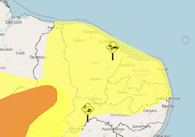 Inmet emitiu dois alertas de perigo para o RN por causa dos ventos de agosto. Foto: Reprodução