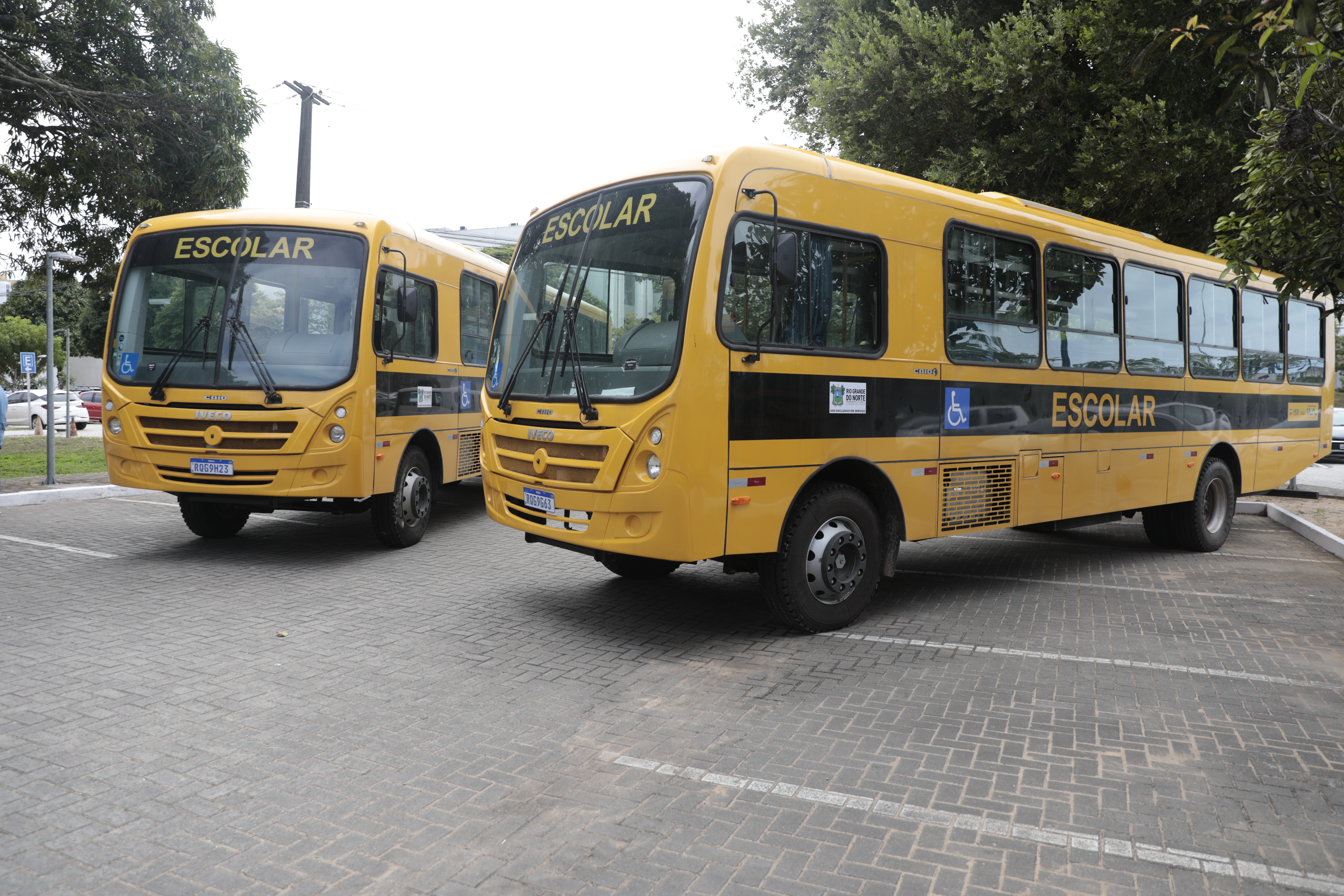 A aquisição dos novos ônibus escolares foi viabilizada por transferência voluntária da União para o Estado. Foto: Sandro Menezes/GovRN