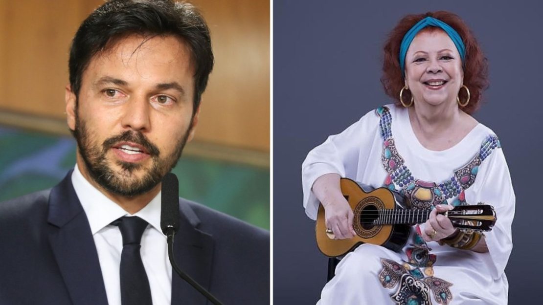 Fábio Faria teria usado sem autorização música de Beth Carvalho em apoio a Jair Bolsonaro.. Foto: Reprodução 