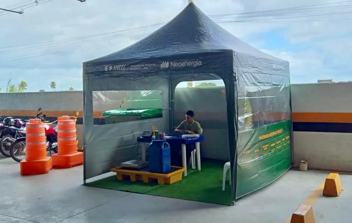 Tenda fixa da Cosern em São Gonçalo do Amarante. Foto: Divulgação/Neonergia