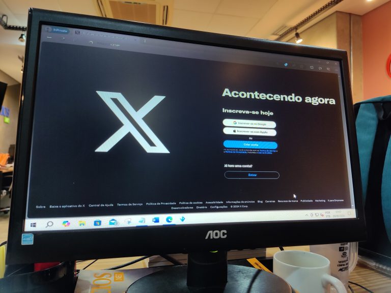 Rede social X foi suspensa no Brasil no final de agosto. Foto: NOVO Notícias