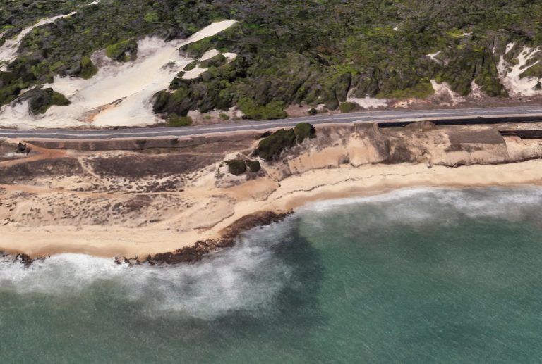 Via Costeira tem até hoje áreas que foram cedidas para construção e que não foram usadas. Foto: Google Earth