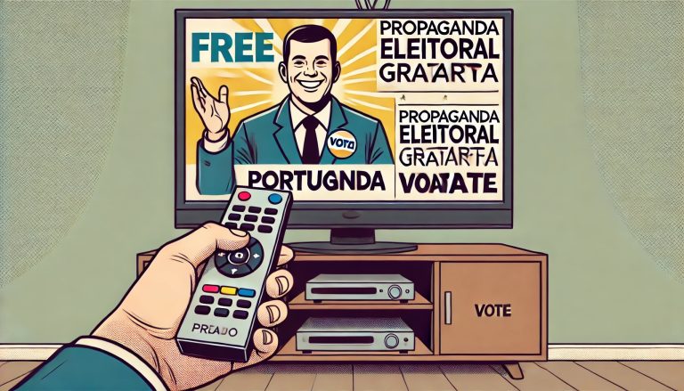 Propaganda eleitoral gratuita nos tradicionais veículos de comunicação começou na sexta-feira (30) e vai até o dia 3 de outubro. Ilustração feita por IA