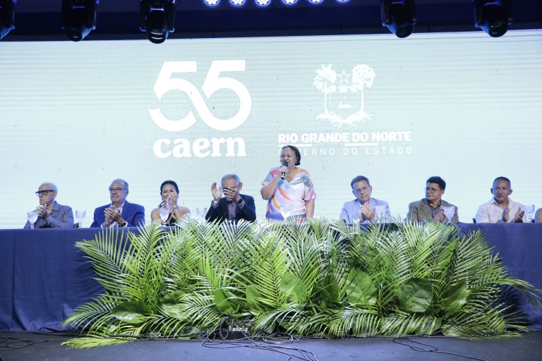 Governadora Fátima Bezerra anunciou esgotamento sanitário para a zona Norte durante cerimônia pelos 55 anos da Caern. Fotos: Carmem Felix