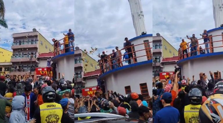 Candidato a prefeito que fez "chuva de dinheiro" pode pegar até 9 anos de prisão. Foto: Reprodução