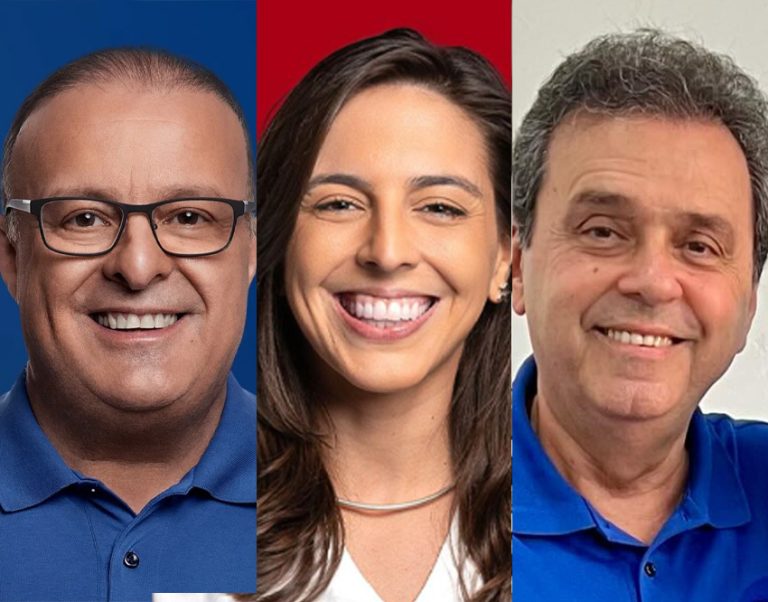 Segundo turno entre Paulinho e Natália terá como principal disputa os votos de Carlos Eduardo. Fotos: Reproduções/Instagram