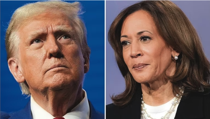 Kamala Harris e Donald Trump fazem este ano a eleição presidencial mais disputada da história dos EUA. Fotos: Reproduções