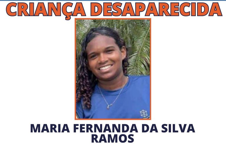 Maria Fernanda da Silva Ramos, de 12 anos, foi vista pela última vez nesta quinta-feira (31)