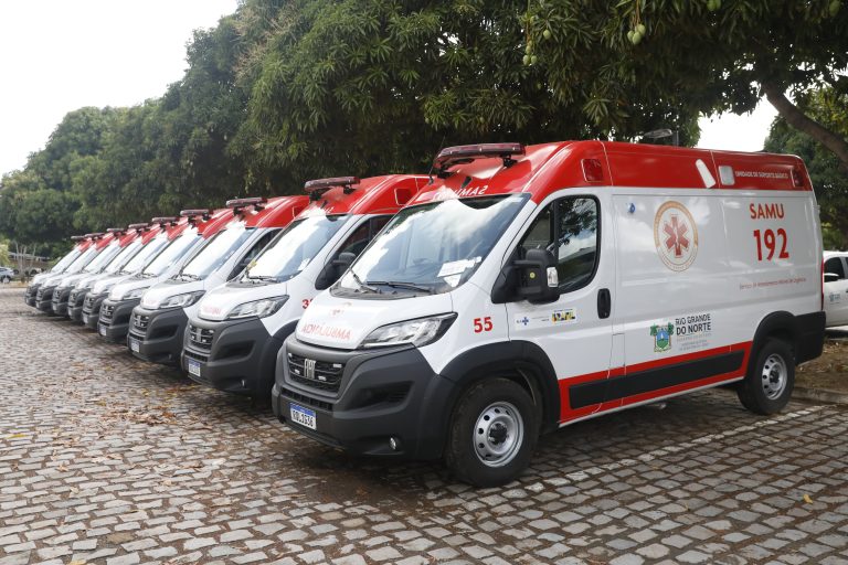 Ao todo, nove cidades do RN serão beneficiadas com as novas ambulâncias. Foto: Carmem Felix/AssecomRN