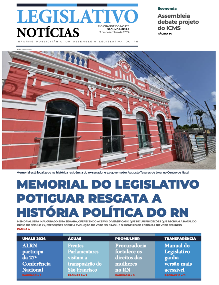 Caderno Especial legislativo Notícias