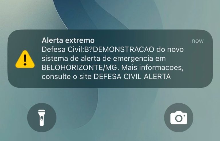 Novo sistema de alerta da Defesa Civil começa a funcionar oficialmente na quarta-feira (4). Foto: Reprodução