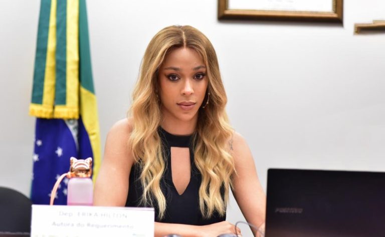 Ameaças foram feitas contra Erika Hilton após vídeo que viralizou e no qual ela desmentia boatos sobre mudanças no uso do Pix. Foto: Zeca Ribeiro/Câmara dos Deputados