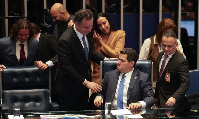 Nova composição da Mesa Diretora do Senado foi eleita por aclamação e conta com um nome do RN. Foto: Antônio Cruz/ Agência Brasil.