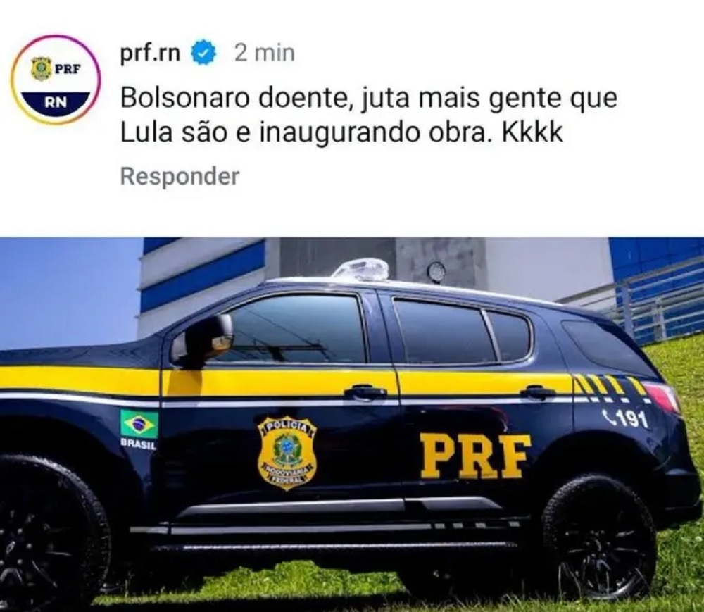 PRF abre investigação após perfil oficial elogiar Bolsonaro e critigar ...